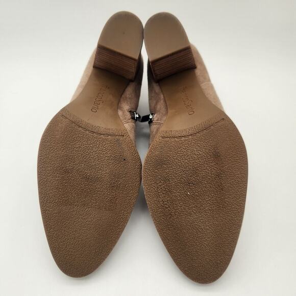 NWOT Franco Sarto Size 9M Booties Leather/Man Made‎ Upper Laced Top Stacked Heel - Picture 7 of 11